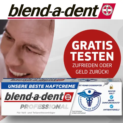 blend-a-dent professional Haftcreme gratis testen