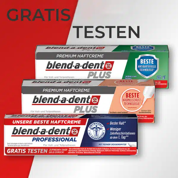 blend-a-dent professional Haftcreme gratis testen