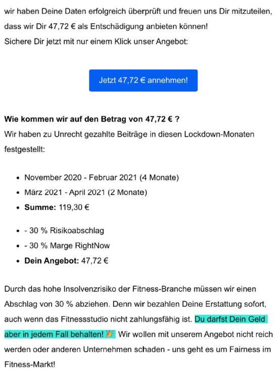 Angebot von RightNow