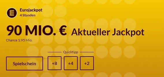 90 Mio € im Jackpot