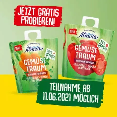 Almette Gemüsetraum gratis testen GeldzurückAktion