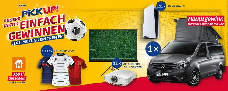 Pick Up Fußball-Gewinnspiel