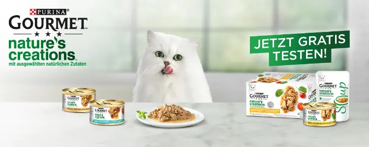 Purina Gourmet Nature's Creations gratis testen