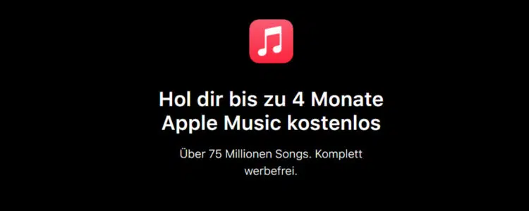 Apple Music 4 Monate