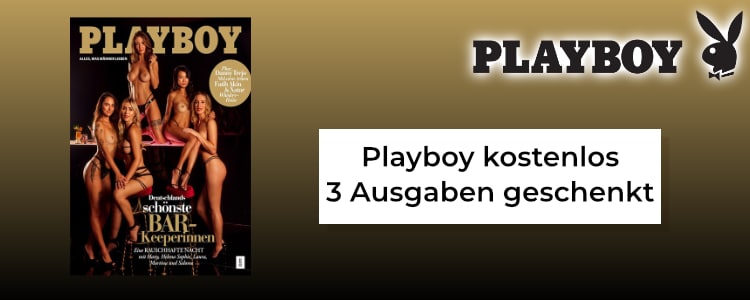 Playboy 3 Ausgaben kostenlos testen