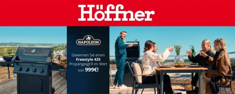 Napoleon-Grill gewinnen beim Höffner-Gewinnspiel