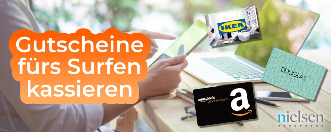 Nielsen - Prämien sammeln durch Surfen IKEA Amazon Gutscheine