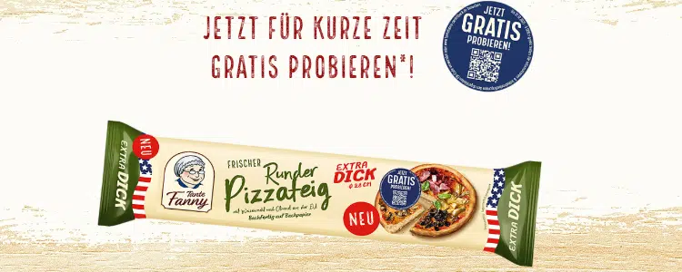 Tante Fanny Frischer Runder Pizzateig gratis testen