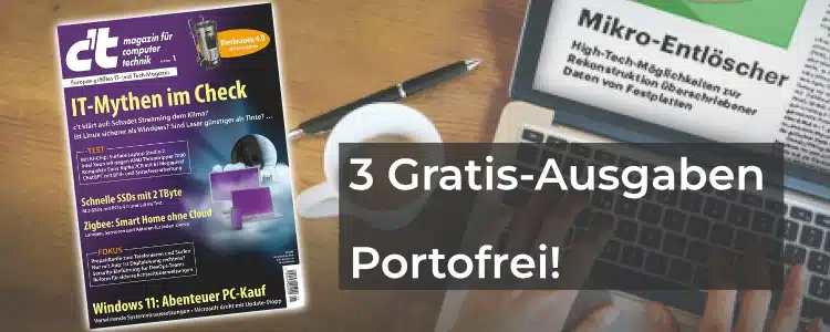 c't 3x gratis lesen