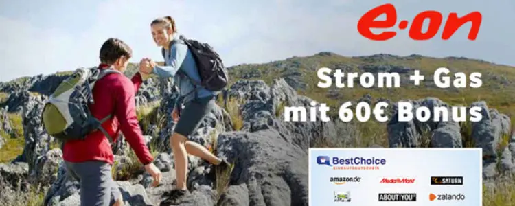 E.ON Bonusdeal mit 60€ Gutschein