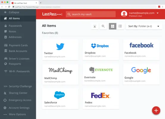 LastPass Vault