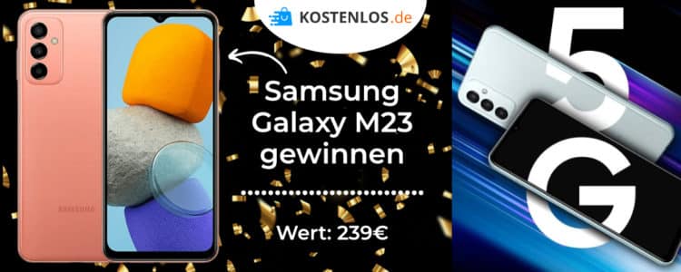 Kostenlos.de verlost Samsung Galaxy M23 in Orange