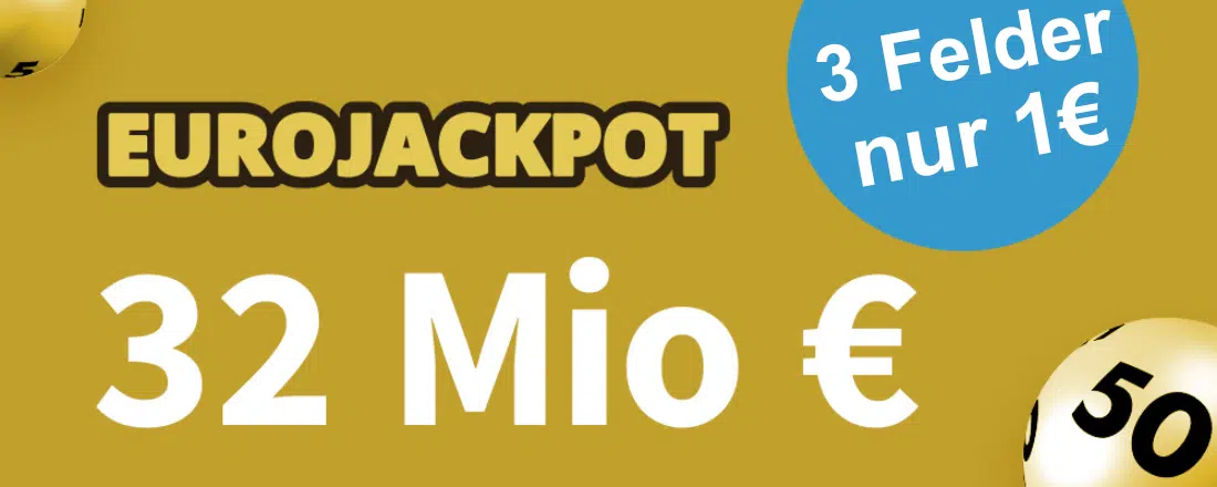 32 Mio € im EuroJackpot