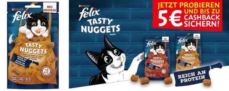 Felix Tasty Nuggets gratis testen