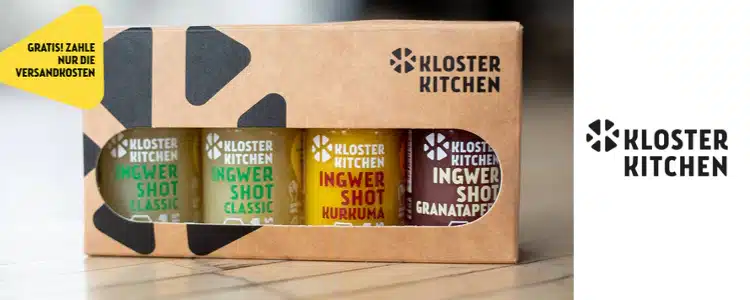 Gratis Ingwershots von Klosterkitchen