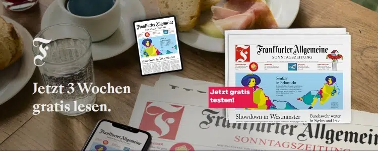 FAZ Sonntagszeitung gratis lesen
