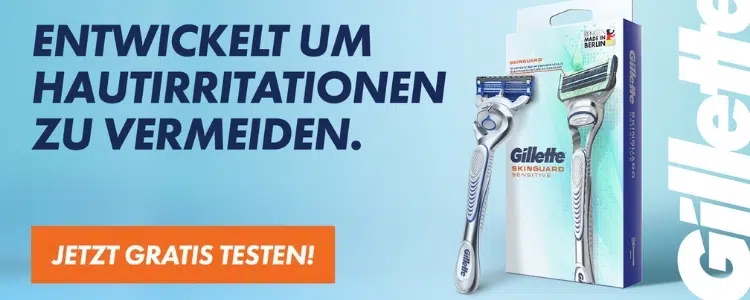 Gillette Produkte gratis testen