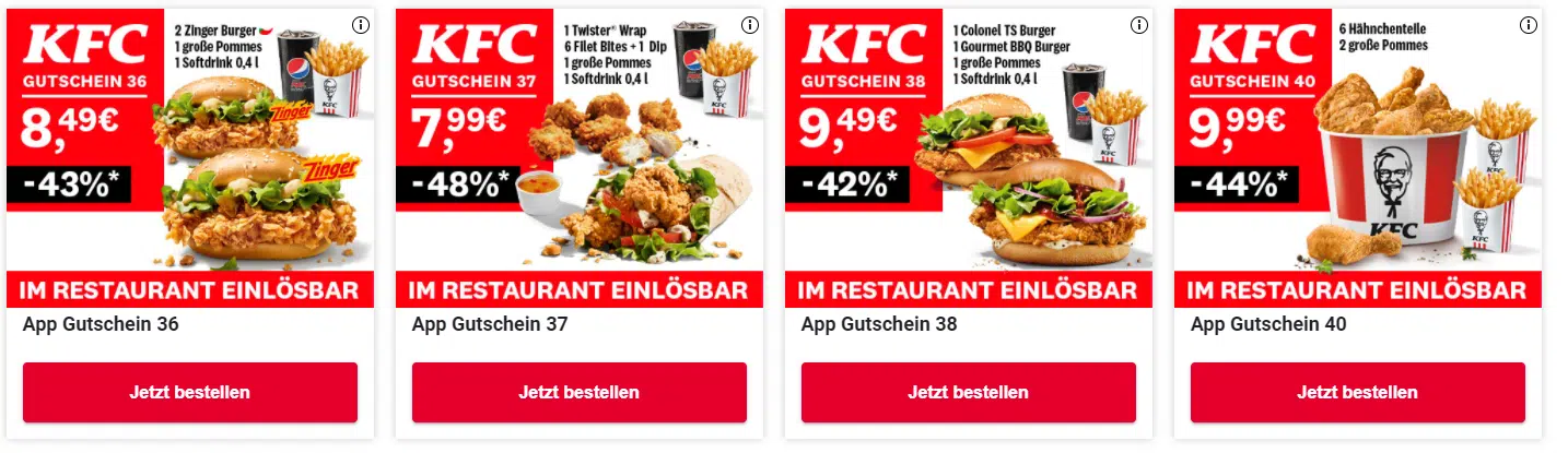 Genießen und genüsslich Sparen: Endlich wieder KFC Gutscheine
