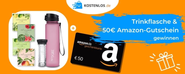 Trinkflasche + Amazon-Gutschein gewinnen