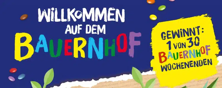 Smarties-Gewinnspiel: Bauernhof-Wochenende gewinnen