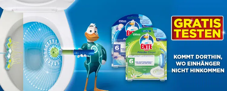 WC Ente Frischesiegel gratis testen