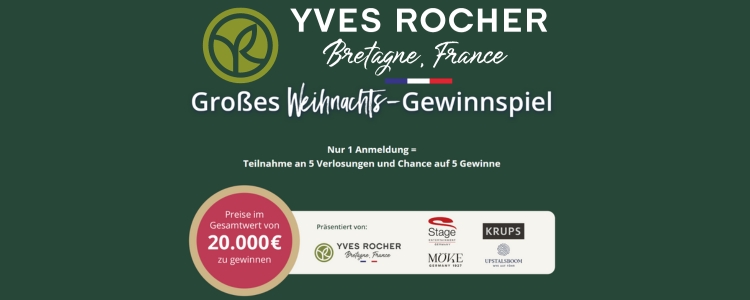 Yves Rocher Gewinnspiel Weihnachtsgewinnspiel