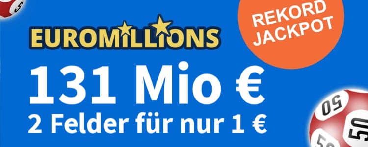 EuroMillions 131 Mio € gewinnen