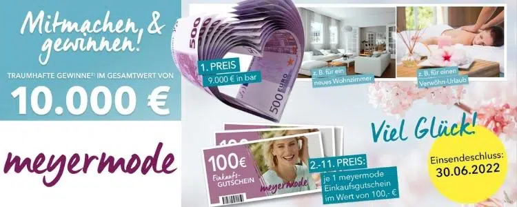 meyermode Gewinnspiel