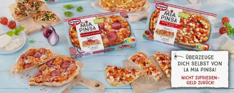 La Mia gratis Oetker Dr. testen Pinsa Cashback-Aktion: