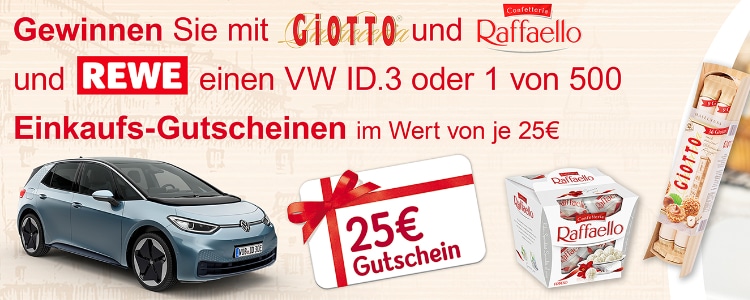 VW ID.3 bei REWE und Ferrero gewinnen