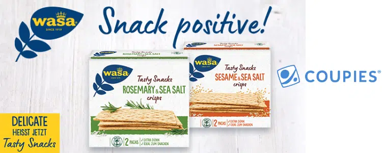 Snack positive Wasa Coupies Tasty Snacks