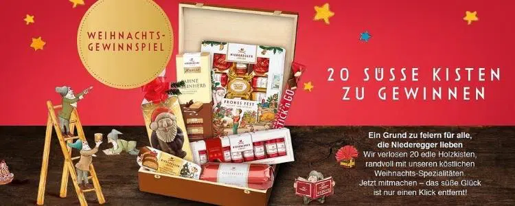 Niederegger Gewinnspiel Weihnachten