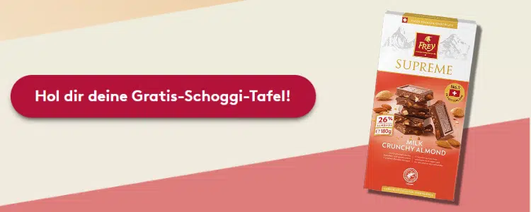 Gratis Schokolade von FREY