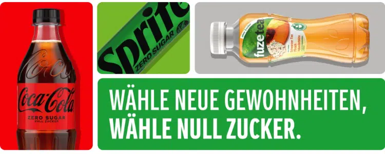 Coca Cola gratis testen; Sprite, Fuze Tea, Zuckerfrei-Wochen