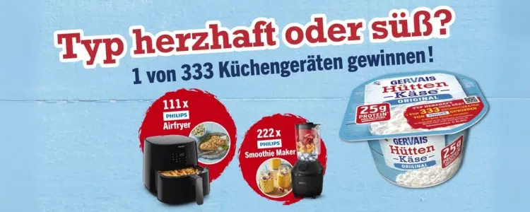 Gervais Gewinnspiel Airfryer Smoothie Maker