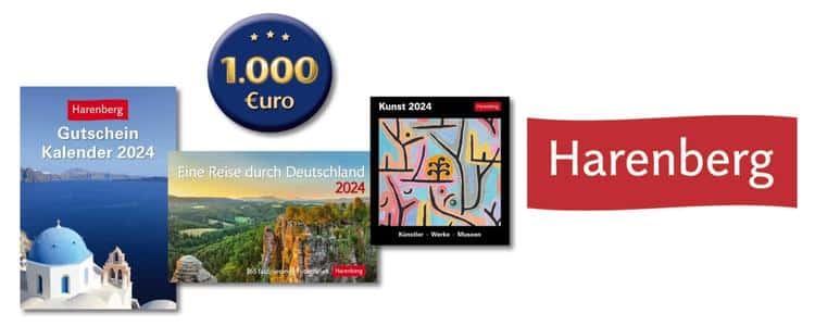 1.000€ bei Harenberg abstauben + Chance auf Premiumkalender