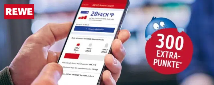 300 Payback-Punkte für REWE
