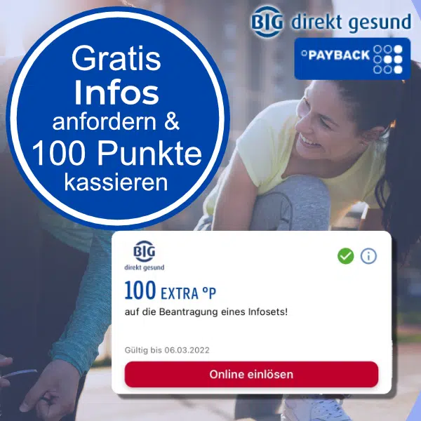 Gratis InfoSet bestellen & 100 PaybackPunkte kassieren