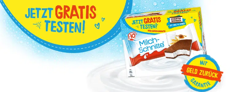 Milchschnitte gratis testen