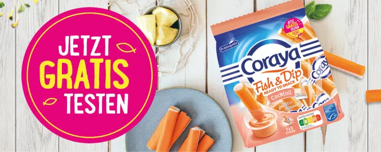 Coraya Fish & Dip gratis testen