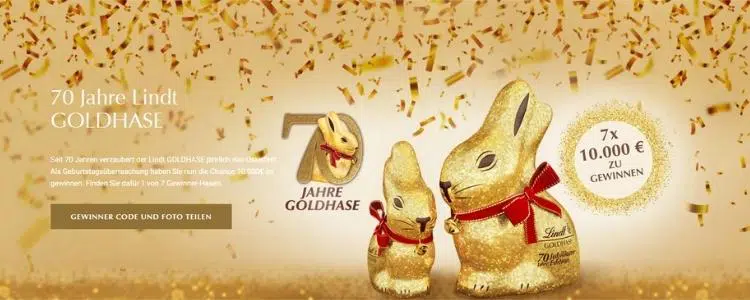 Lindt Goldhasen Gewinnspiel