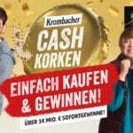 Krombacher Kronkorken Gewinnspiel Cash-Korken Aktion 2023