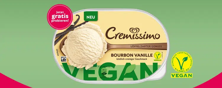 Langnese Cremissimo Bourbon Vanille testen gratis Vegan