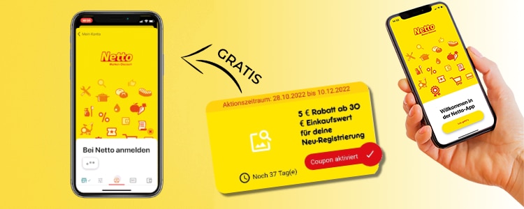 Netto-App: 5€ Gutschein