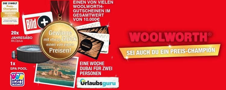 Woolworth-Gewinnspiel: Rubbeln & gewinnen