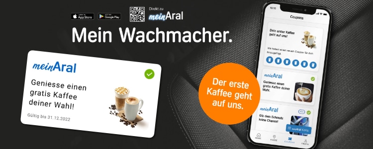 meinAral-App: gratis Kaffee