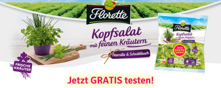 Florette Kopfsalat gratis testen