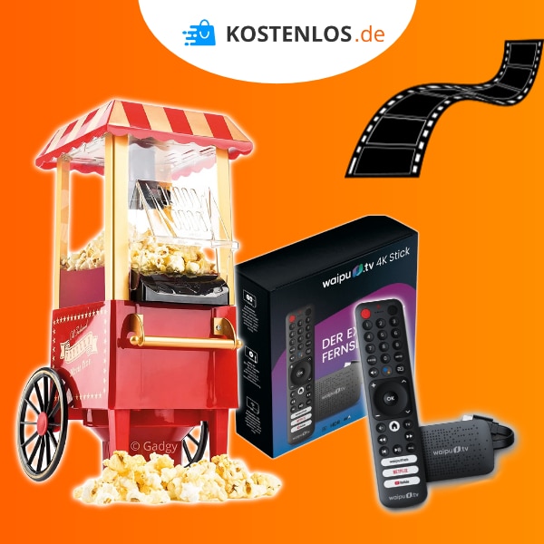 waipu.tv 4K-Stick + Popcorn-Maschine gewinnen
