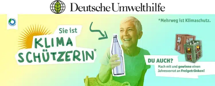 Deutsche Umwelthilfe verlost ein Jahr Freigetränke