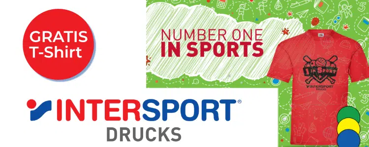 gratis Shirt bei intersport Drucks